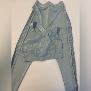 Fendi two piece work out set